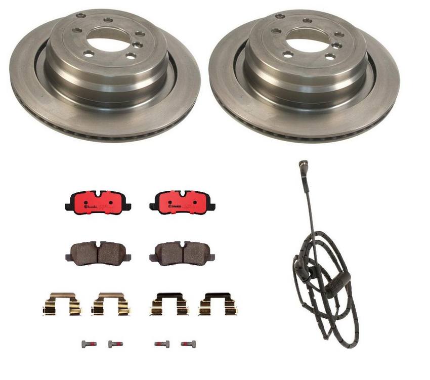Brembo Brakes Kit Pads and Rotors Rear (354mm) (Ceramic) Brembo